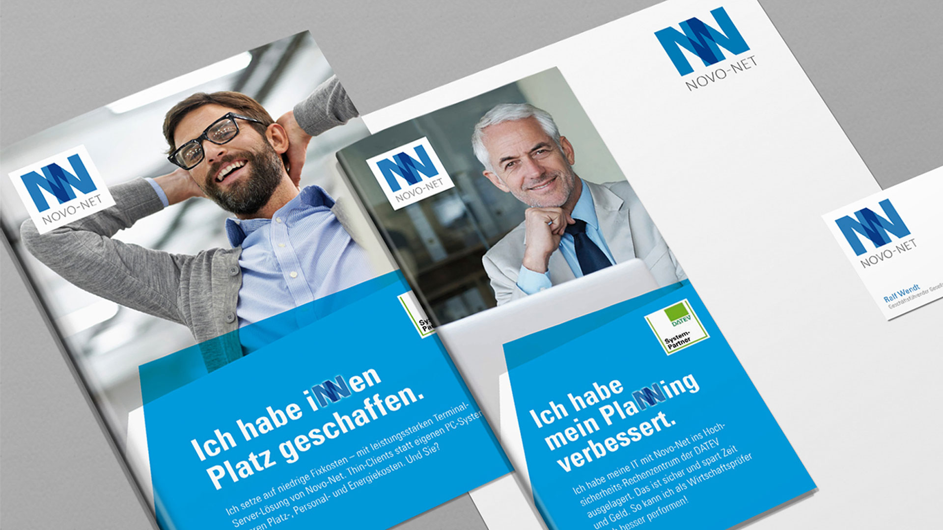 Novo-Net Flyer und Folder